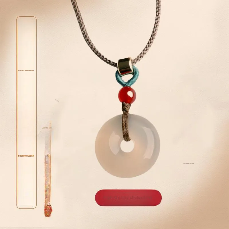 The Years Are Quiet Chalcedony Pendants Unisex-1