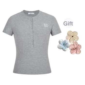ONE SHALLOW Slim Fit Set in Sleeve T Shirt Women's