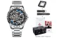 YB13156G1 Mechanical Silver Blue, Steel Band[Mobius Bracelet+Leather Strap]
