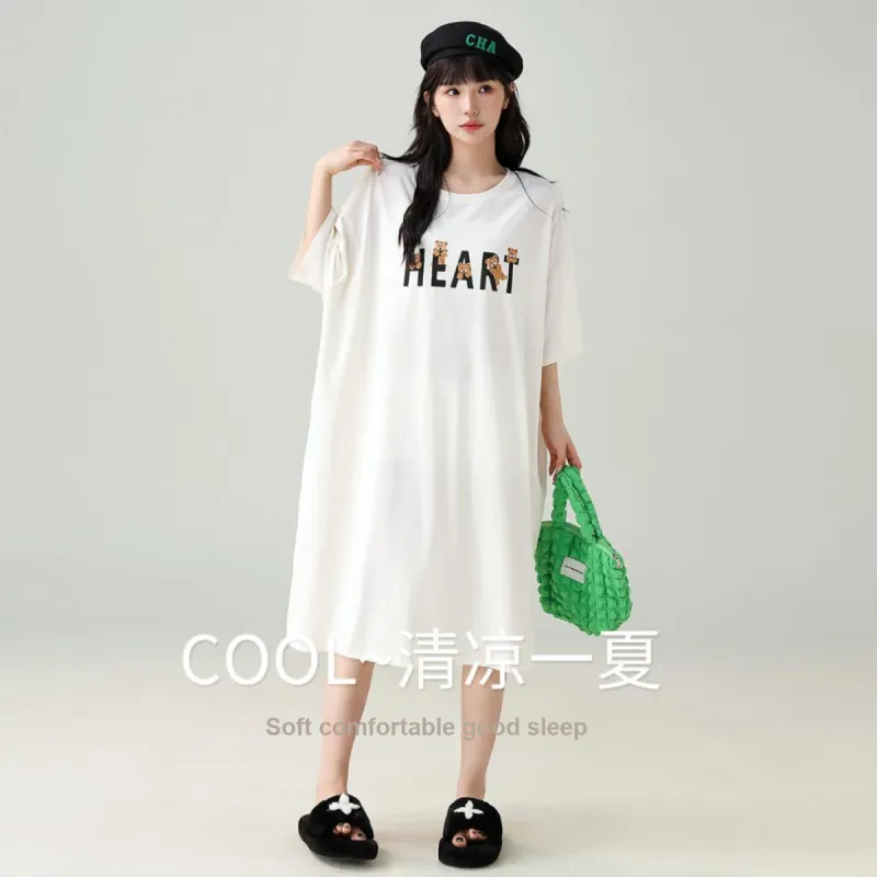Nodos Shield Nightgown Women's Milk White-2
