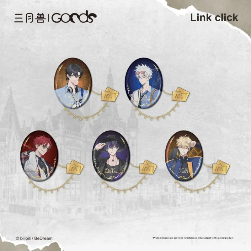 March·Monster Cheng Xiaoshi & Lu Guang Animation, Yingdulai Letter, Collection, Oval Set VEIN Xiafei, Liu Xiao Badges-3