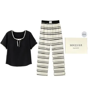 MIOJUER Pajama Set Women's Gift Box Set Black