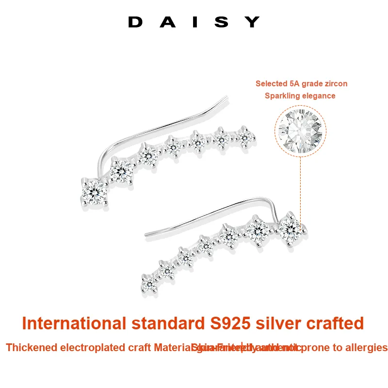 Daisy Dream 925 Sterling Silver Stud Earrings Women's-2