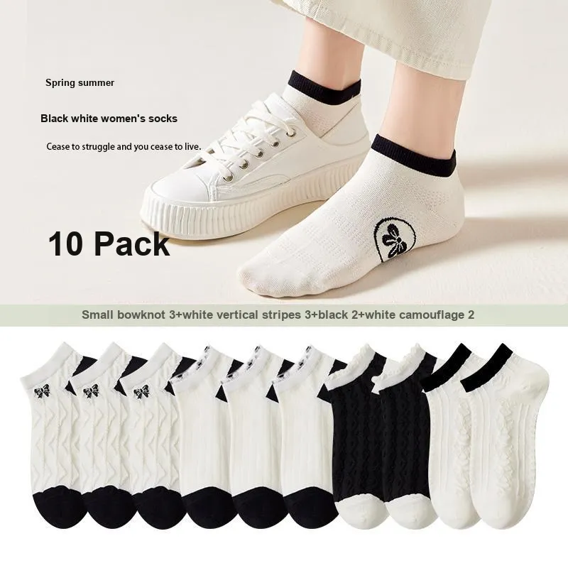 Lan Miao Ankle Socks Women's 10 Pack-16