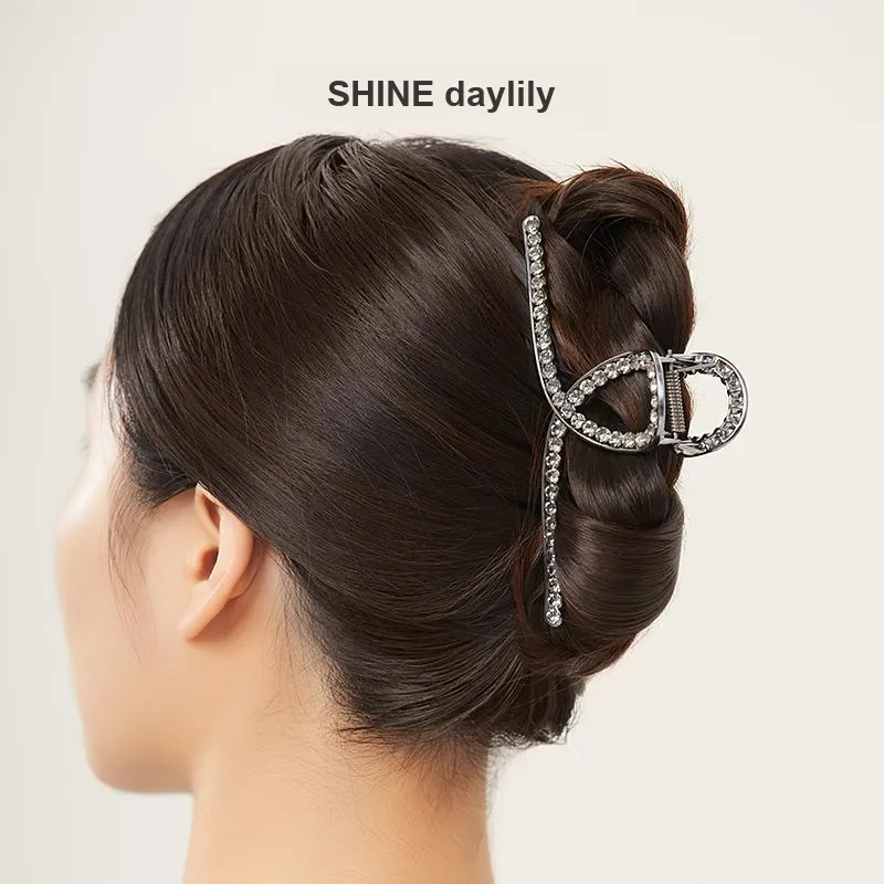 SHINE Alloy, Crystal Diamond Hair Clips Women's-3