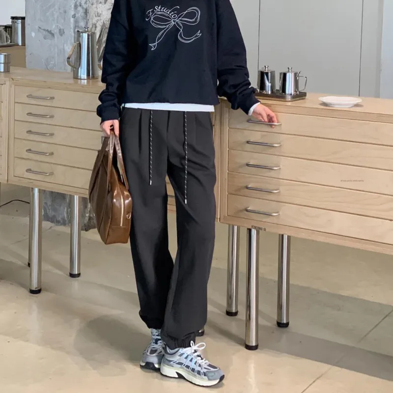 Fstudio Casual Pants Women's Gray-2