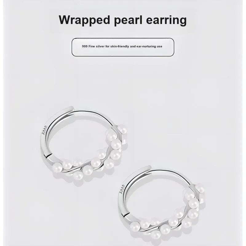 KEMLAIDA S 999 Fine Silver Earrings Women's-3