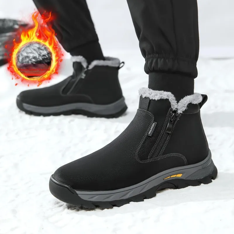 Mulinsen Dad Shoes Warm Height Increasing Wear-Resistant High-Top Casual Shoes Men's-11