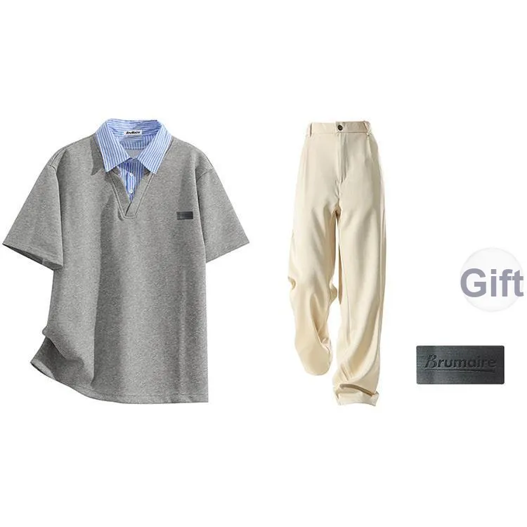 BRUMAIRE Polo Shirt Unisex Black Comes With Brooch-14