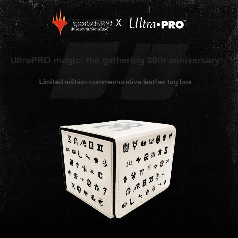 ULTRA PRO Magic  The Gathering 30th Anniversary Limited Edition Commemorative Leather Label Box Card Accessories-1