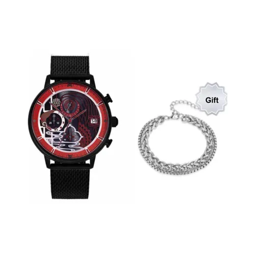 Xingyunshi Свет Поставленный Кварцевый Механизм Унисекс Часы 42 мм Черный