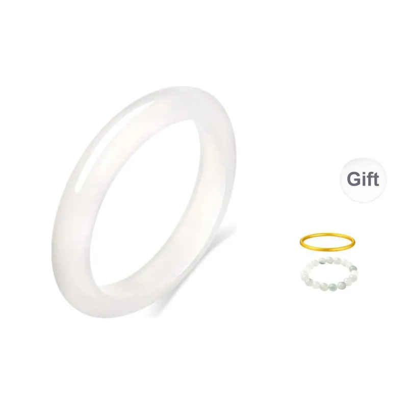 Yuanyanghuangjin Chalcedony Bangles Women's-6