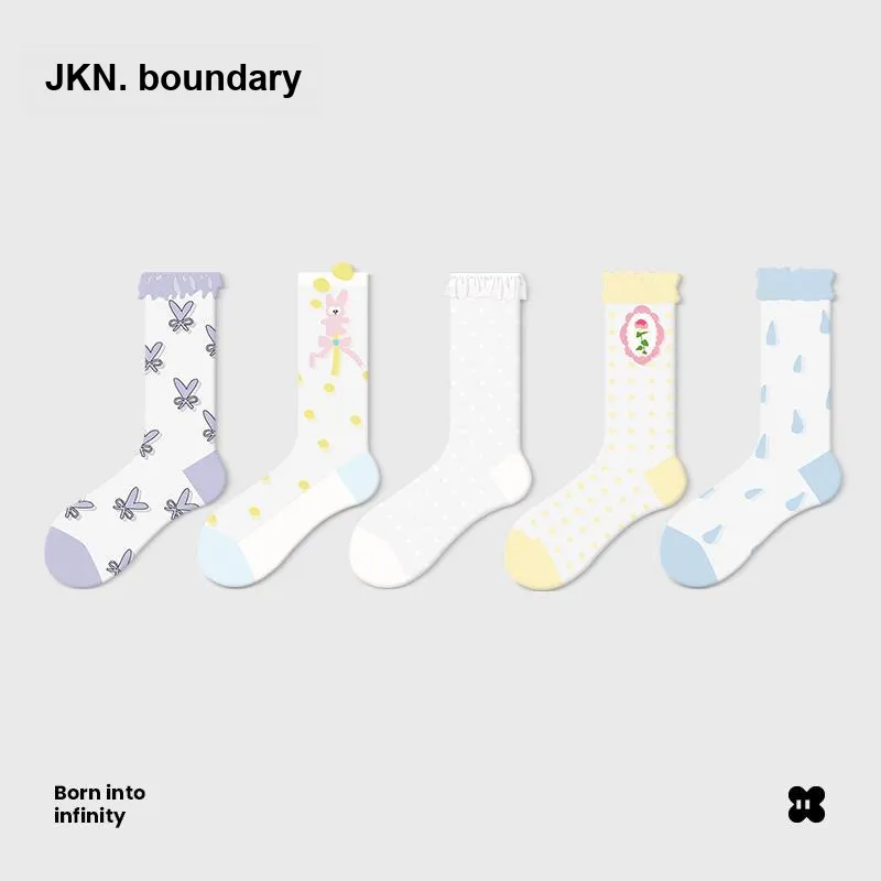 JKN Women's Mid Calf Socks-6