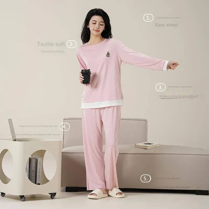 WANANNI Pajama Set Women's Pink-4
