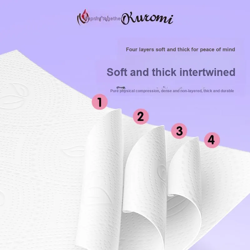 Heart To Heart Core Roll Toilet Paper, 4 Layers, 120 Gram, 27 Rolls In A Box, Klorime Style, Paper Product-3