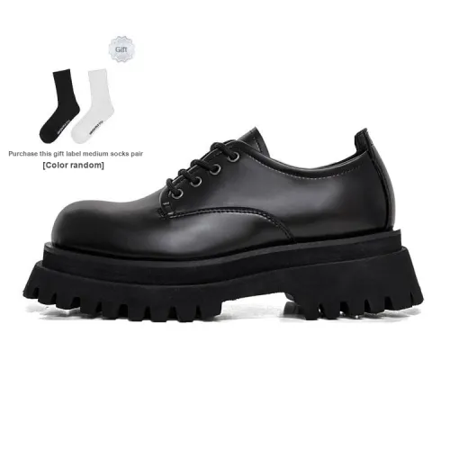 HANQIAORIJI Black Blood Series Men's Casual Shoes Unisex Low-Top Black