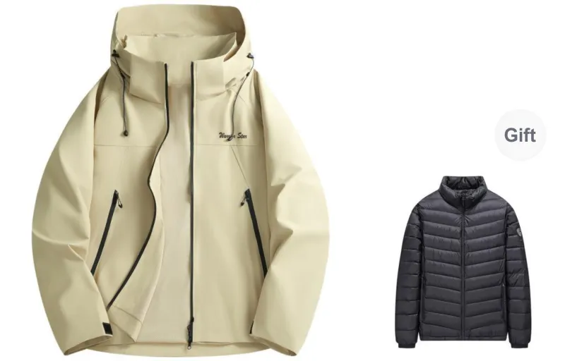 Warrior Lace Up Waterproof And Windproof Windbreaker Jacket Unisex-4