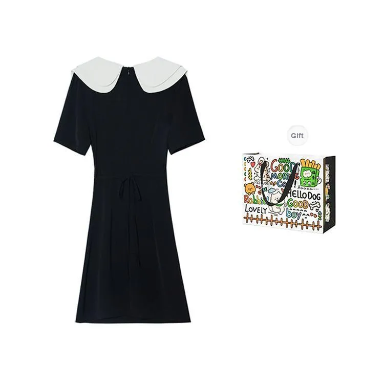 BVODE Short Sleeved Dress Women's Black-1