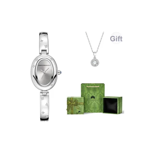 Corriberty Кварцевый механизм сплав ремешок женские часы серебристый циферблат