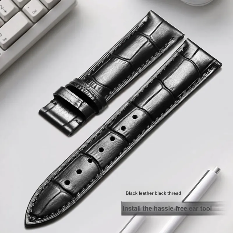 ZHISHENG MIDO DW Tissot Casio Omega CK Compatibility Watch Band 12~24mm Genuine Leather Material-21