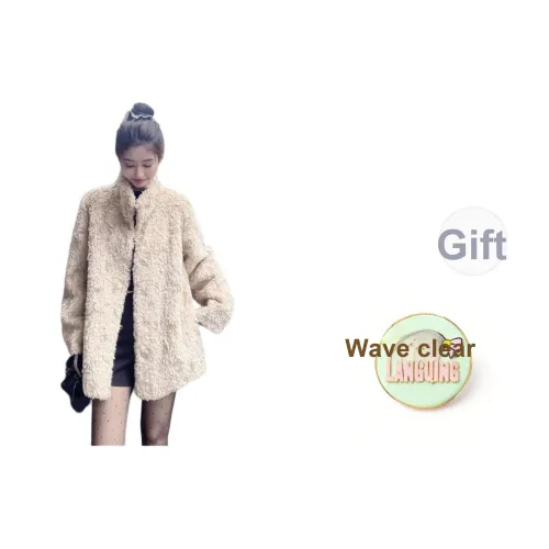 Langqing Velvet Feel Пальто Женское