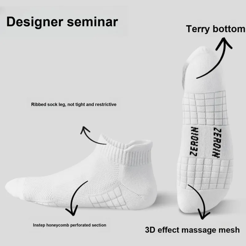 ZEROIN Ankle Socks Unisex Shopping Bag 5 Pack-51
