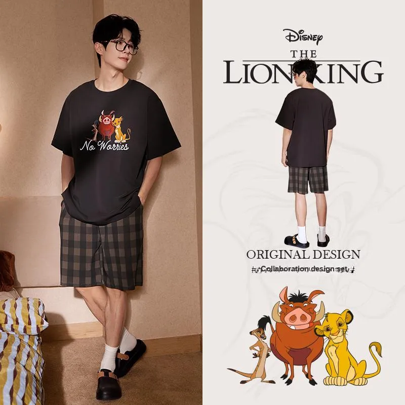Gongdie x SHIZIWANG,LIANMINGKUAN Pajama Set Men's Gray-1