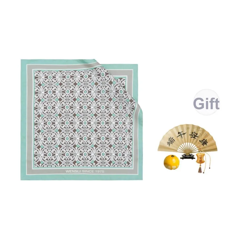 WENSLI Silk Scarves Unisex-6