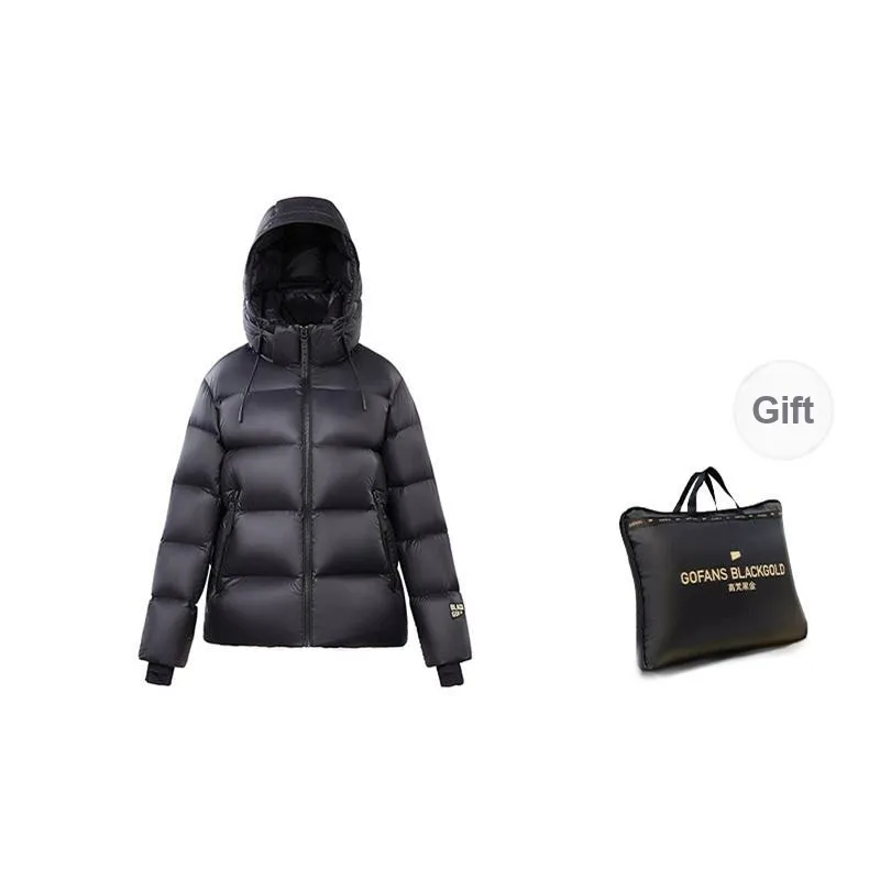 GOLDFARM Down Jacket Winter Unisex Black-0
