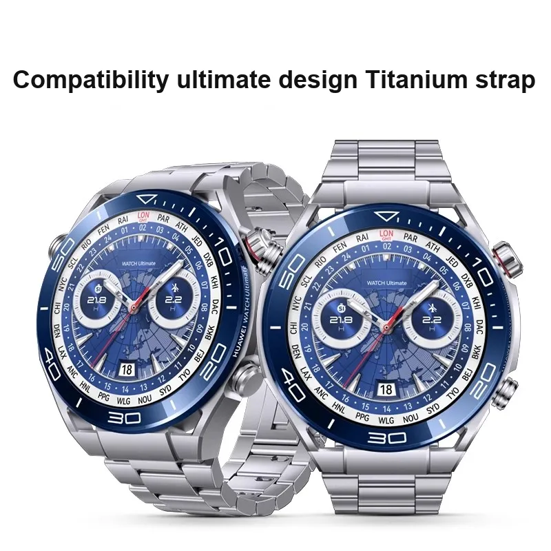 PULAISI Watch Band Huawei Compatibility Titanium Material-1
