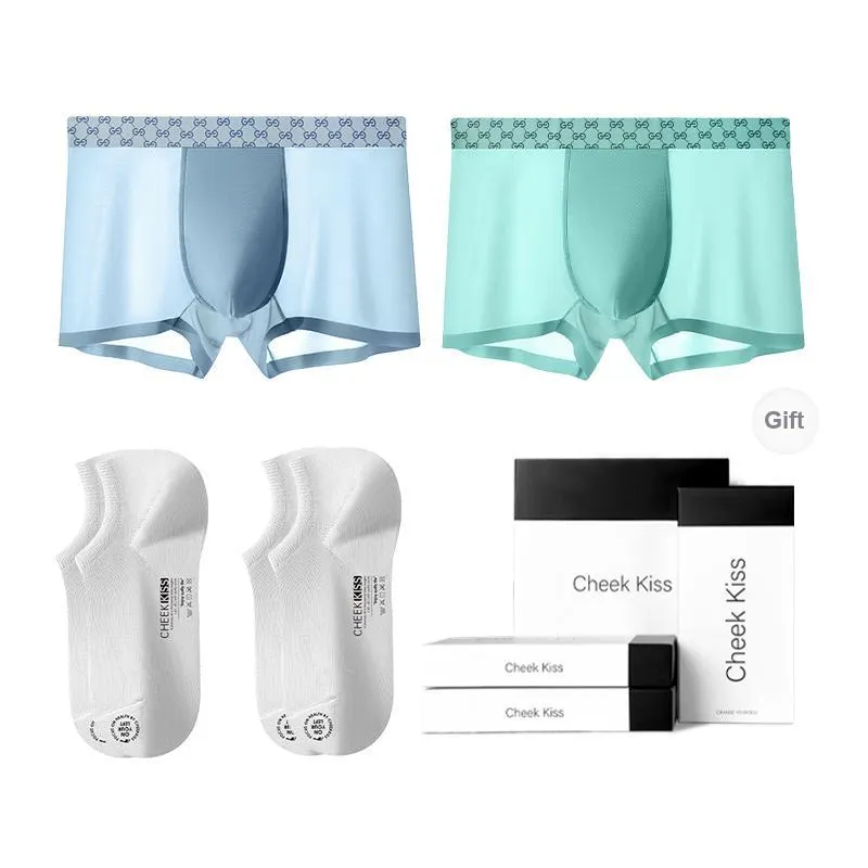 Cheekkiss Underpants Men's Gift Box Of 2 Strips-14