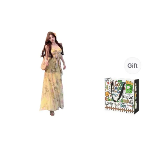 OURUOKE Slip Dresses Women's Slip Dress Shopping Bag