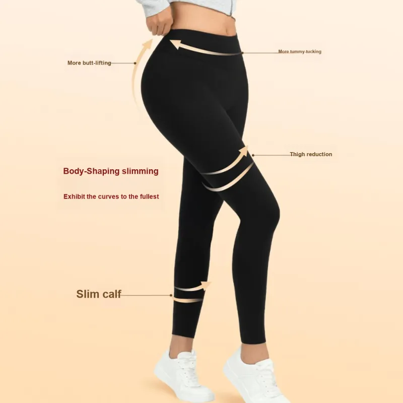 BENZHIXINCHUANG Thermal Pants Women's Slimming Black-3