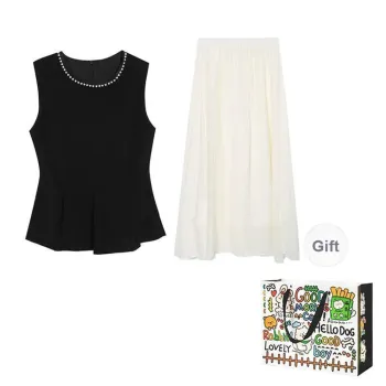 OURUOKE Two Piece Skirt Sets Women's
