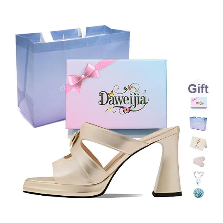 Dawei's House Chunky Heel High Heels Women's Gift Box Set-9