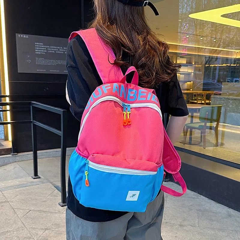 Alcohol Dragon Oxford Backpack Regular Unisex Fuchsia/Pink/Red/Blue-12
