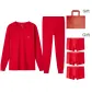 Box (Thermal Shirt+Thermal Pants) with 3-Pack Prosperity Underpants (Letter)