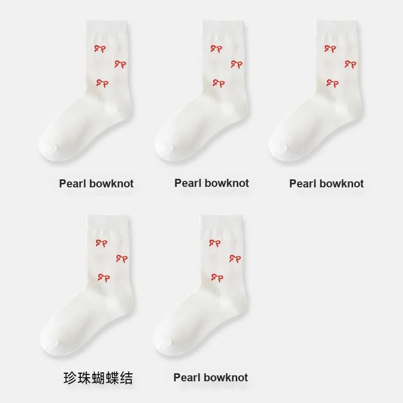 H YXIANG Mid Calf Socks Women's Combo Set-37