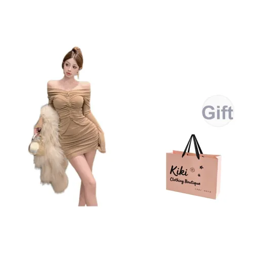 Kiki Clothing Boutique Длинное платье с длинными рукавами женское