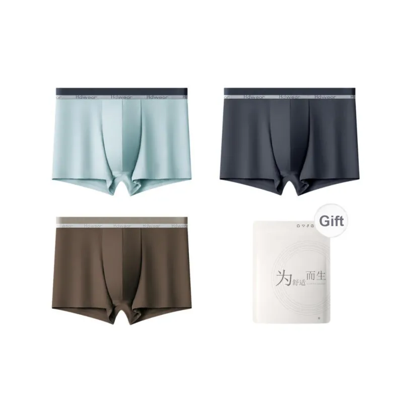 Red Bean Underpants Men's Shopping Bag 3 Pack-4
