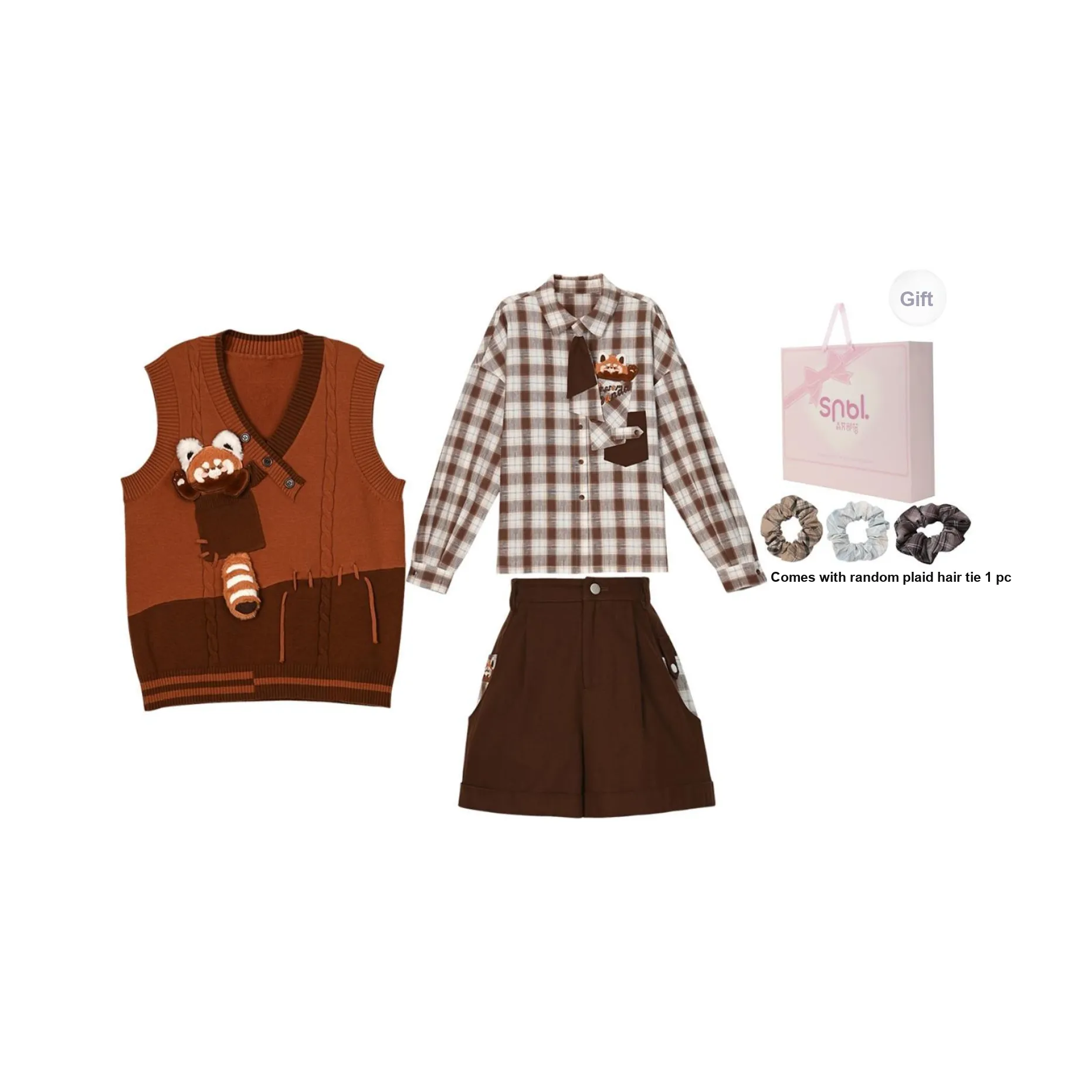 SNBL Повседневный костюм женский панда вечеринка