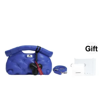 Karkki Lambskin Cloud Dumpling Bag One Shoulder Crossbody Handheld Handbag Trumpets Women's Royal Blue ROYAL BLUE