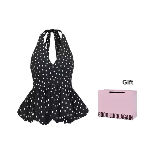 Aimilian Черные Женские Майки