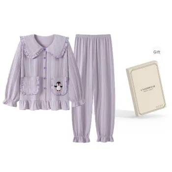 O'MESIK Pajama Set Women's Gift Box Set Purple