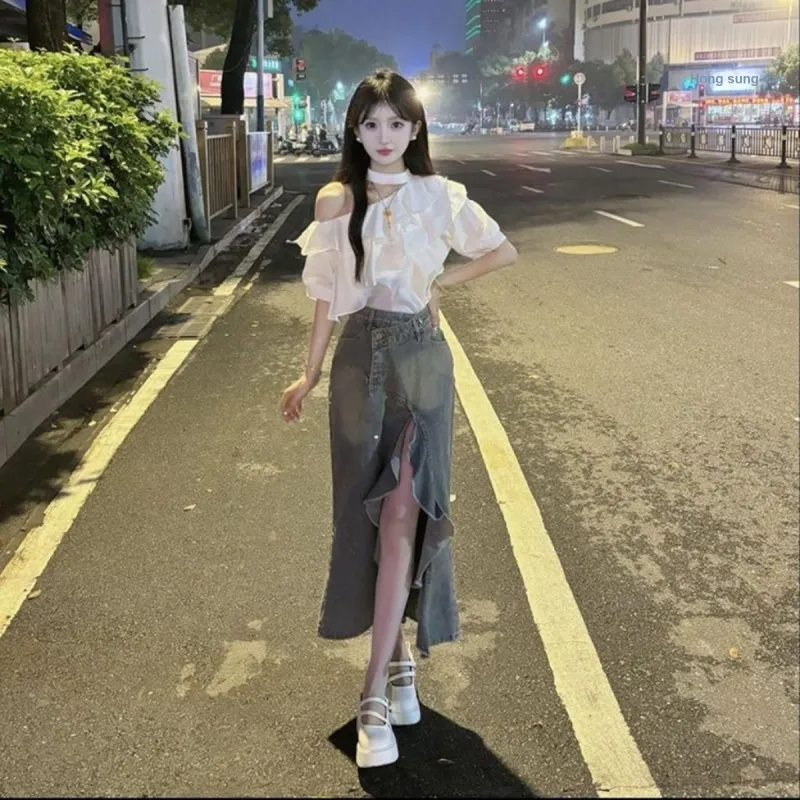 PLANE DRIFT Two Piece Skirt Sets Women's-4