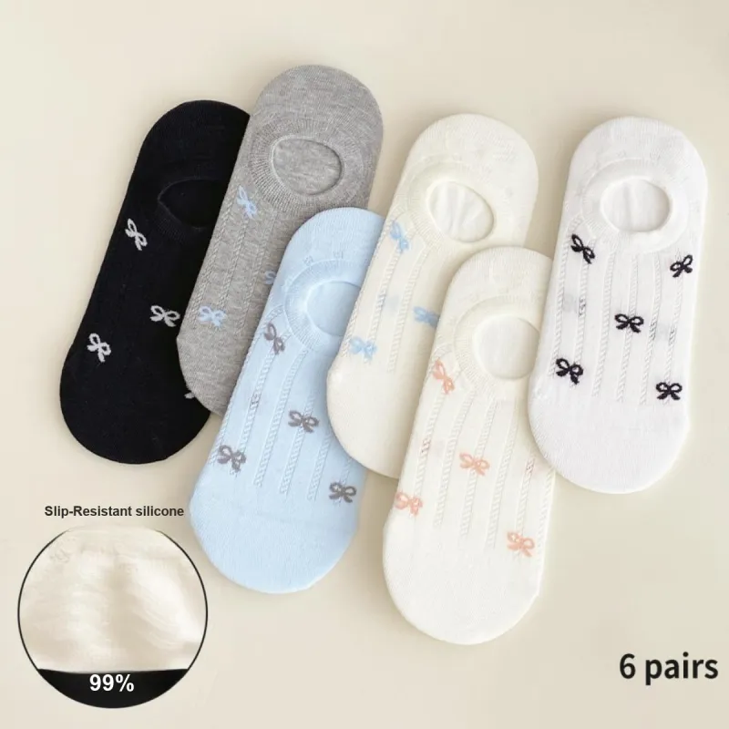 AUGUST No Show Socks Women's 6 Pack-1