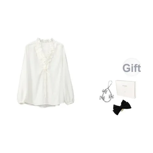 Fstudio Молоко Белый Женские Рубашки