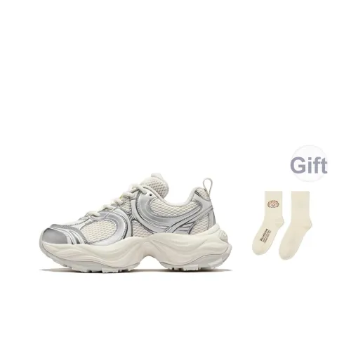 Палладий Slip-resistant Abrasion-resistant Низкий топ Кроссовки с толстой подошвой Женские Белые