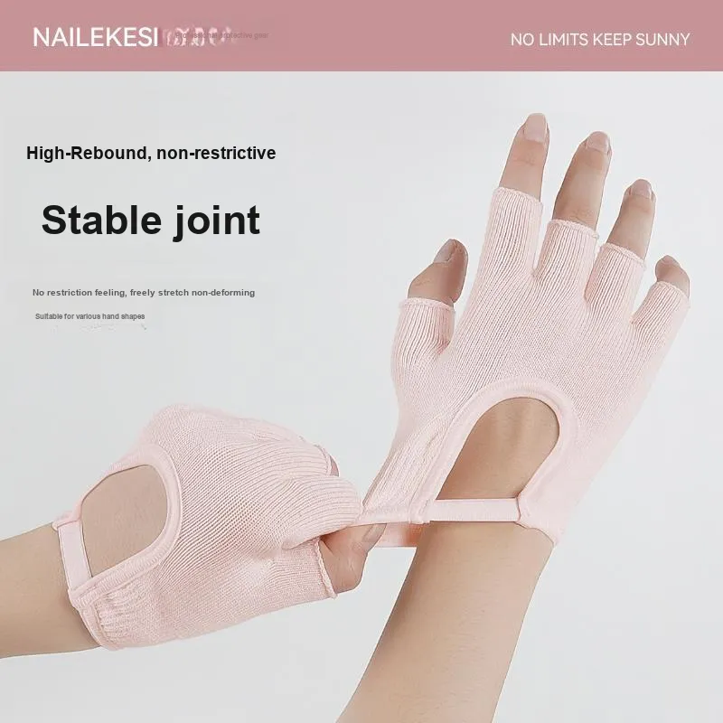 NAILEKESI Weightlifting Belts / Gym Gloves Protective Palm Slip Resistant 1 Pair Adults-3