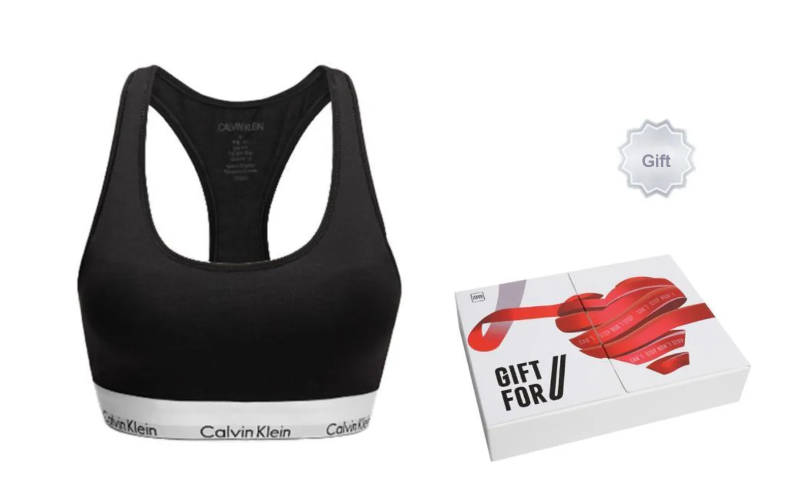 CK/Calvin Klein Sports Underwear Asian Version Women's Gift Box Set Black
